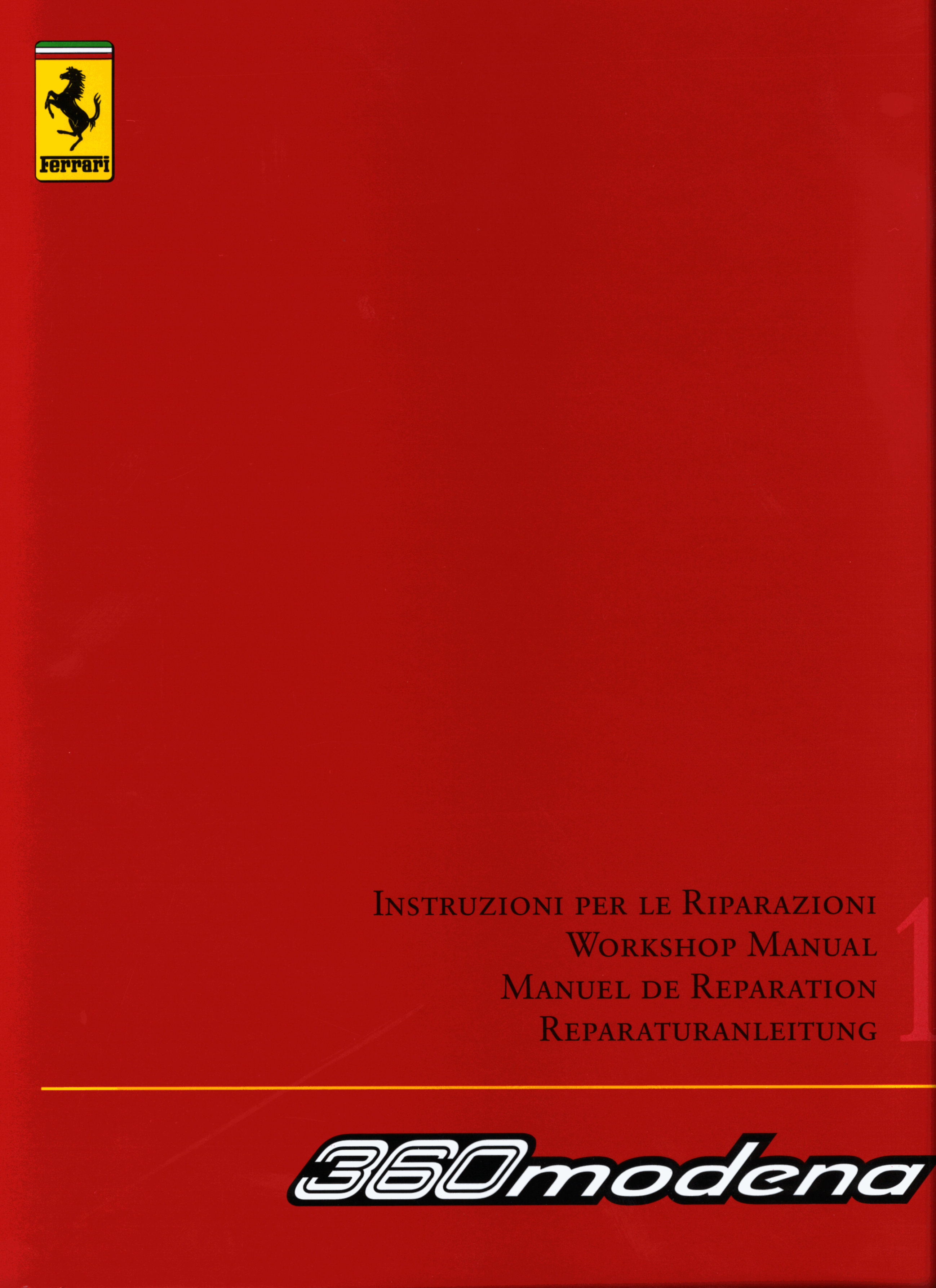 FERRARI 360 MODENA Repair Manual Service preview img 1