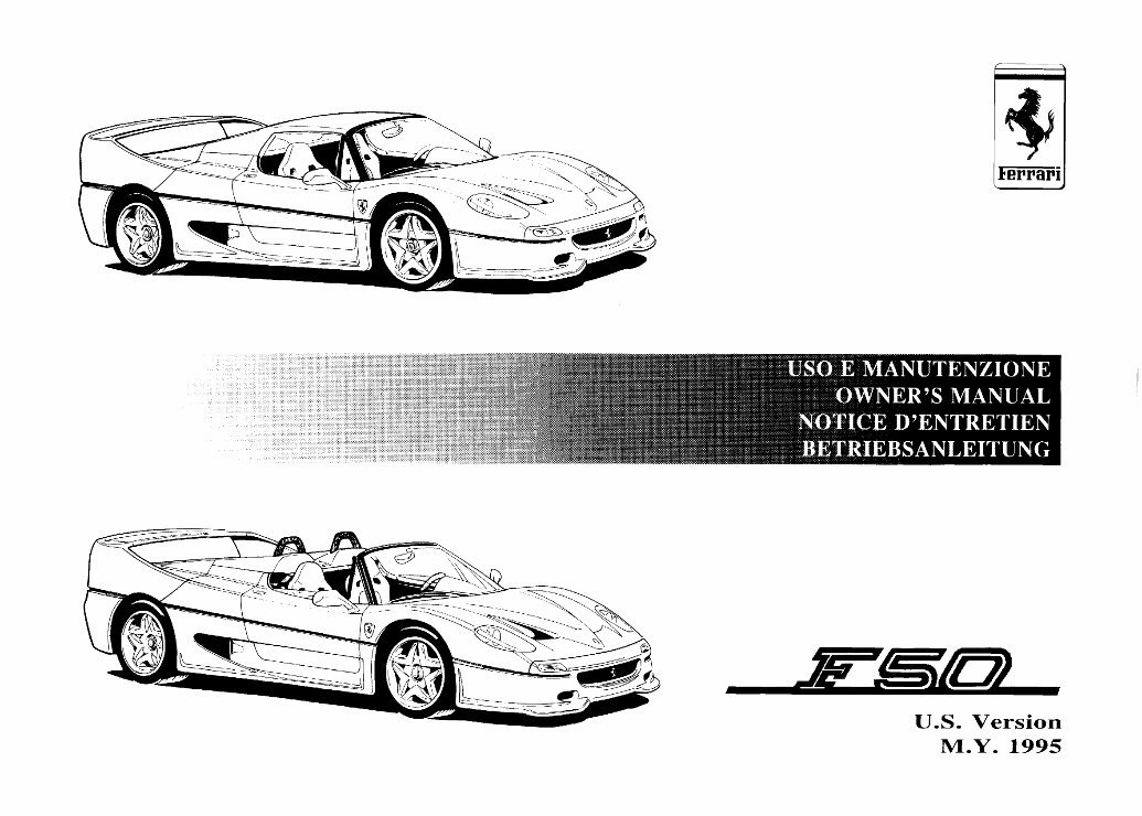 FERRARI F50 Workshop Manual preview img 3