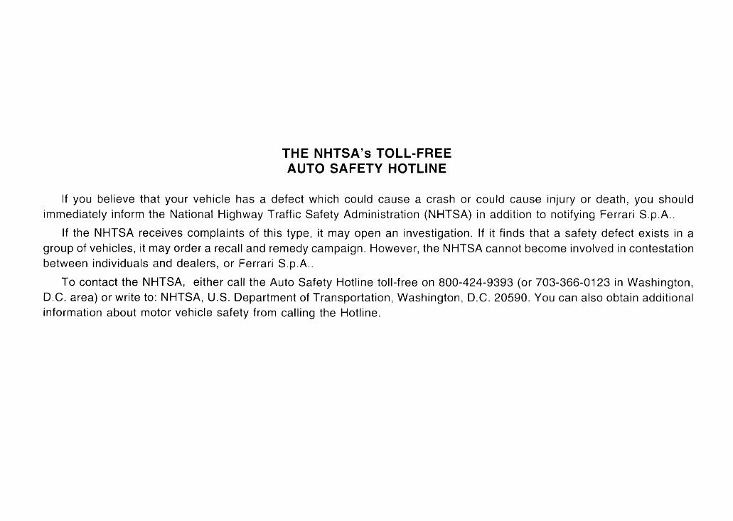 FERRARI F50 Workshop Manual preview img 4