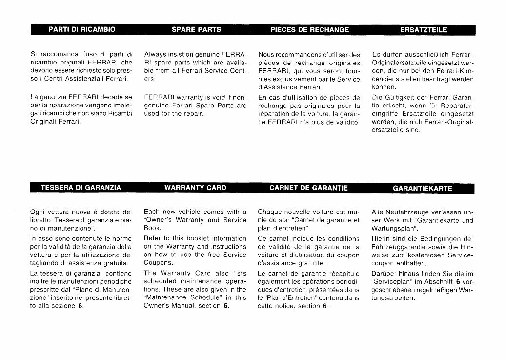 FERRARI F50 Workshop Manual preview img 8