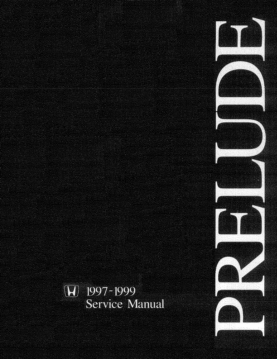 2000 Honda Prelude Repair Manual preview img 1