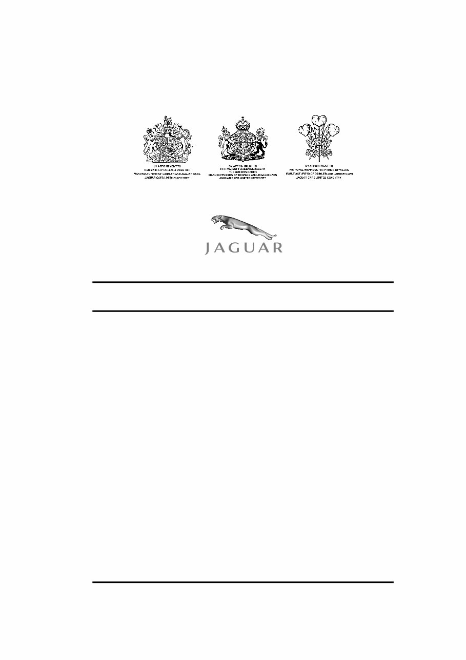 Jaguar XJ 2003 2004 2005 2006 2007 2008 2009 Service Manual preview img 1