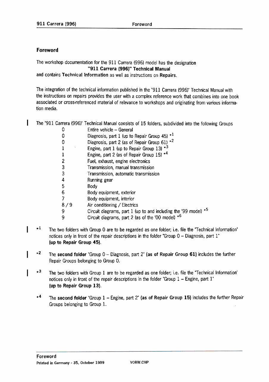 1999 Porsche 911 (996) OEM Service & Repair Manual preview img 2