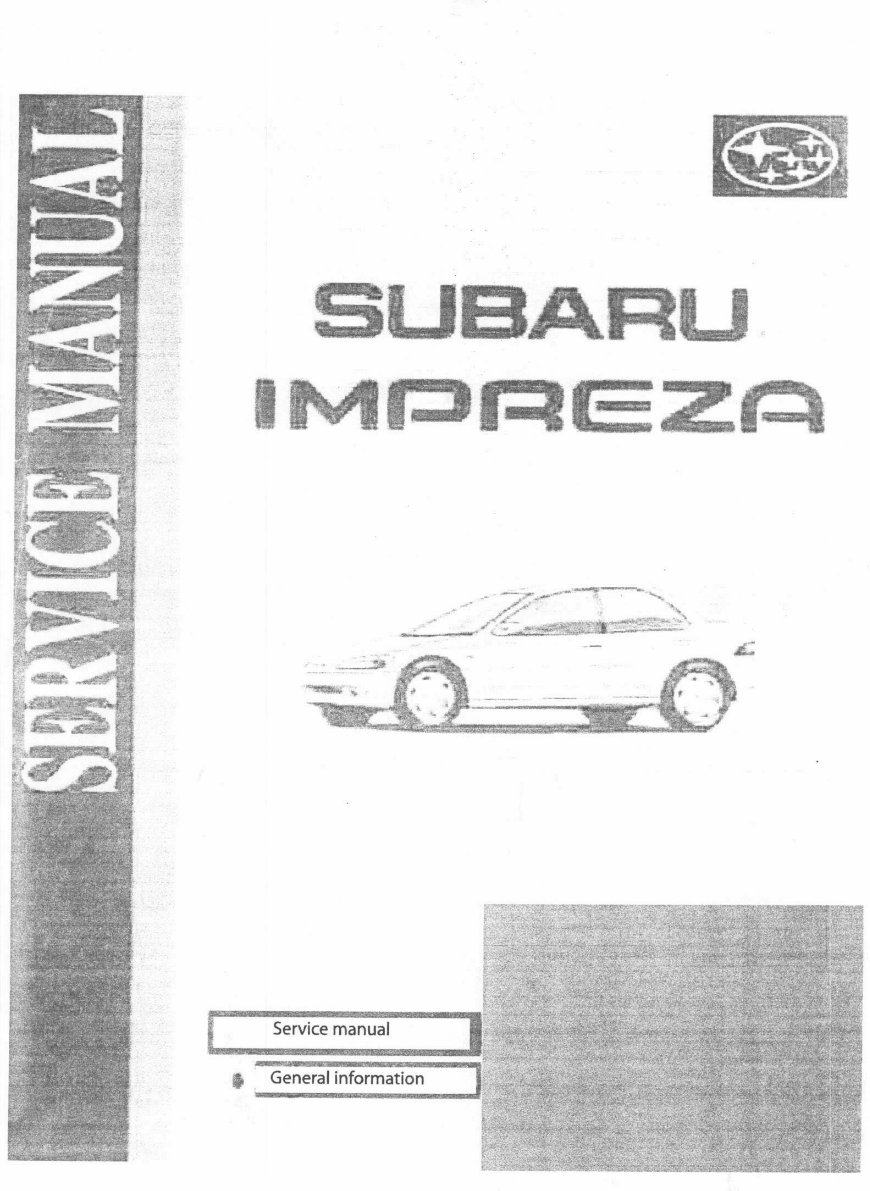 Subaru Impreza Workshop Manual (97-98) preview img 2