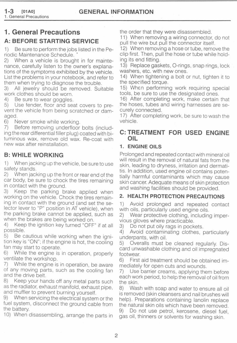 Subaru Impreza Workshop Manual (97-98) preview img 8