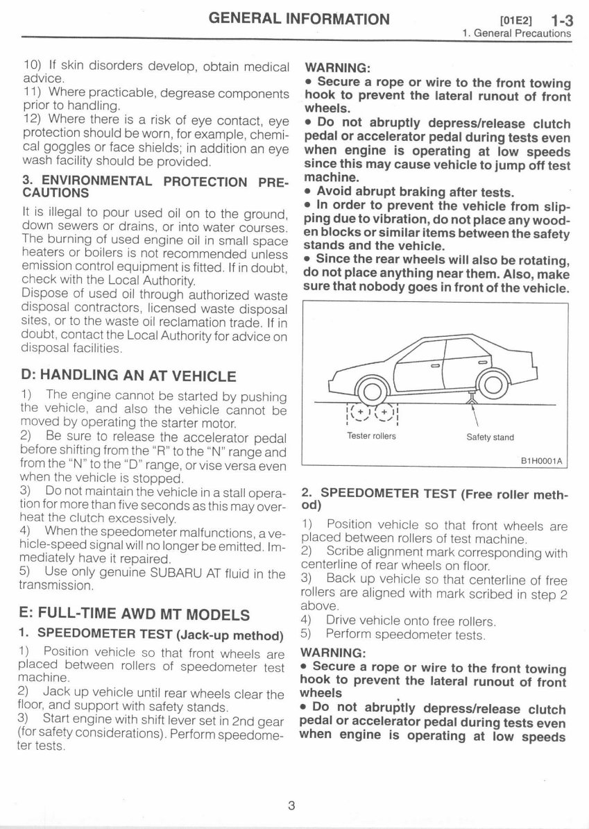 Subaru Impreza Workshop Manual (97-98) preview img 9