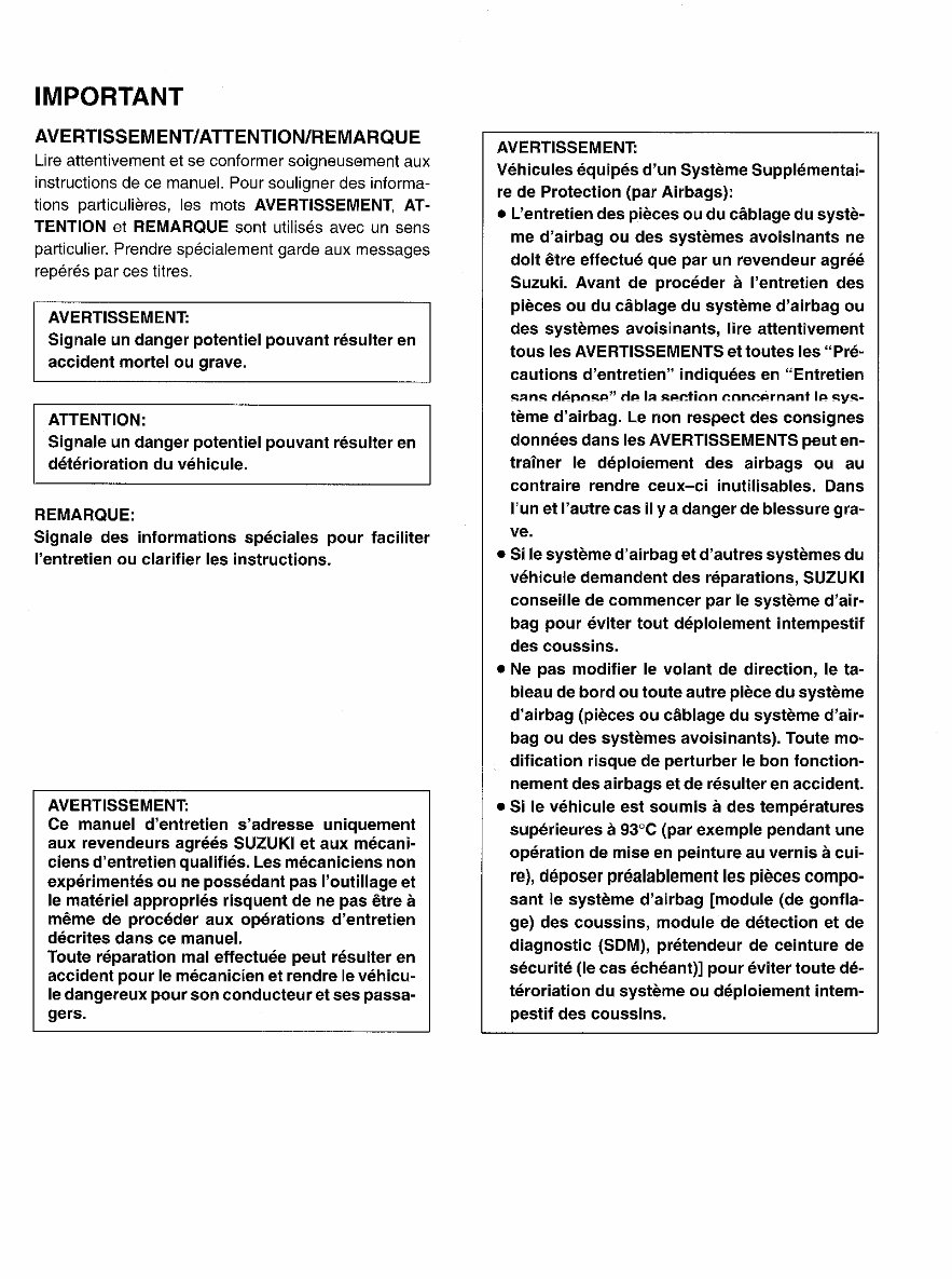 1998-2005 Suzuki Vitara Service & Repair Manual preview img 2