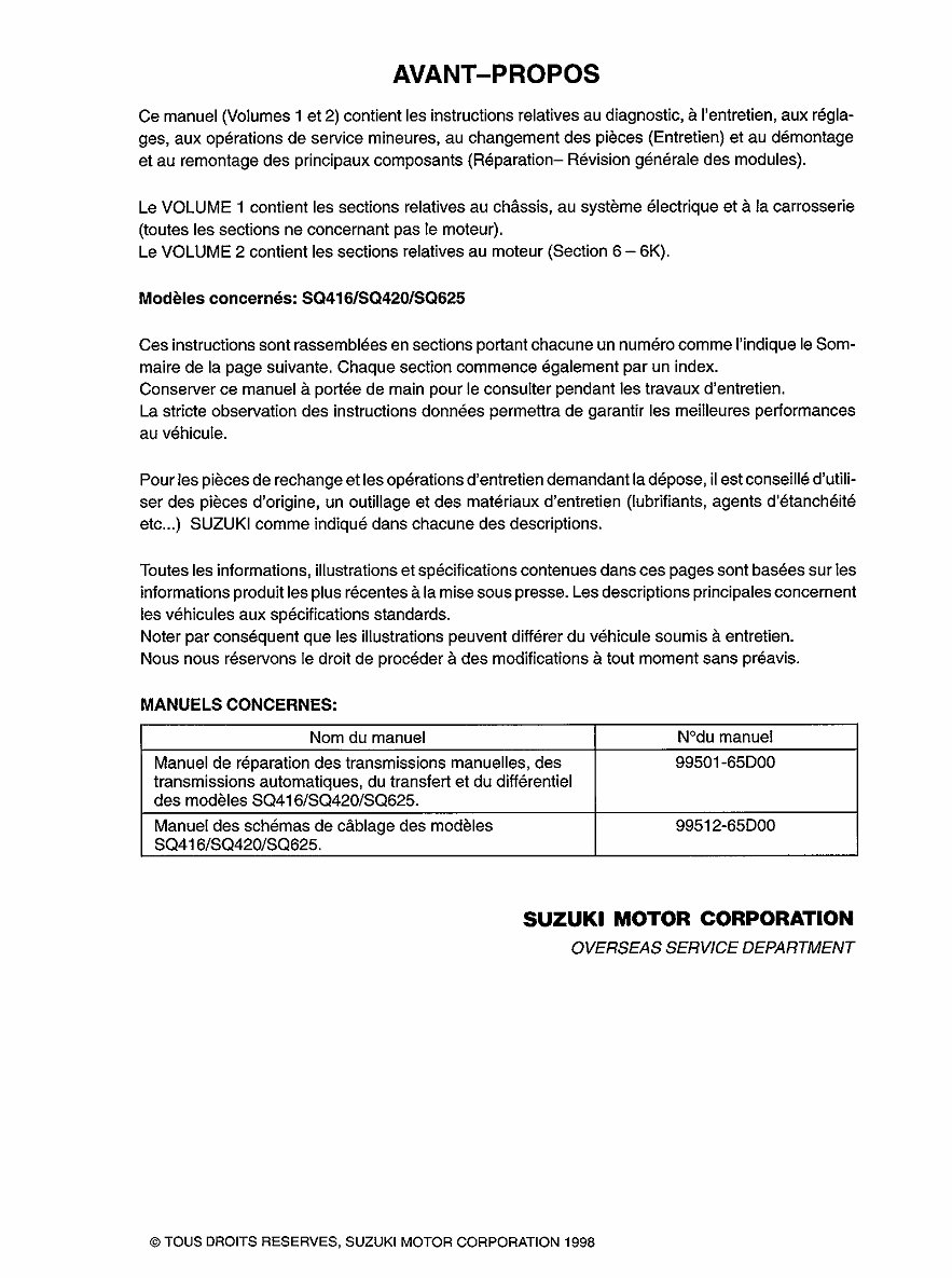 1998-2005 Suzuki Vitara Service & Repair Manual preview img 3