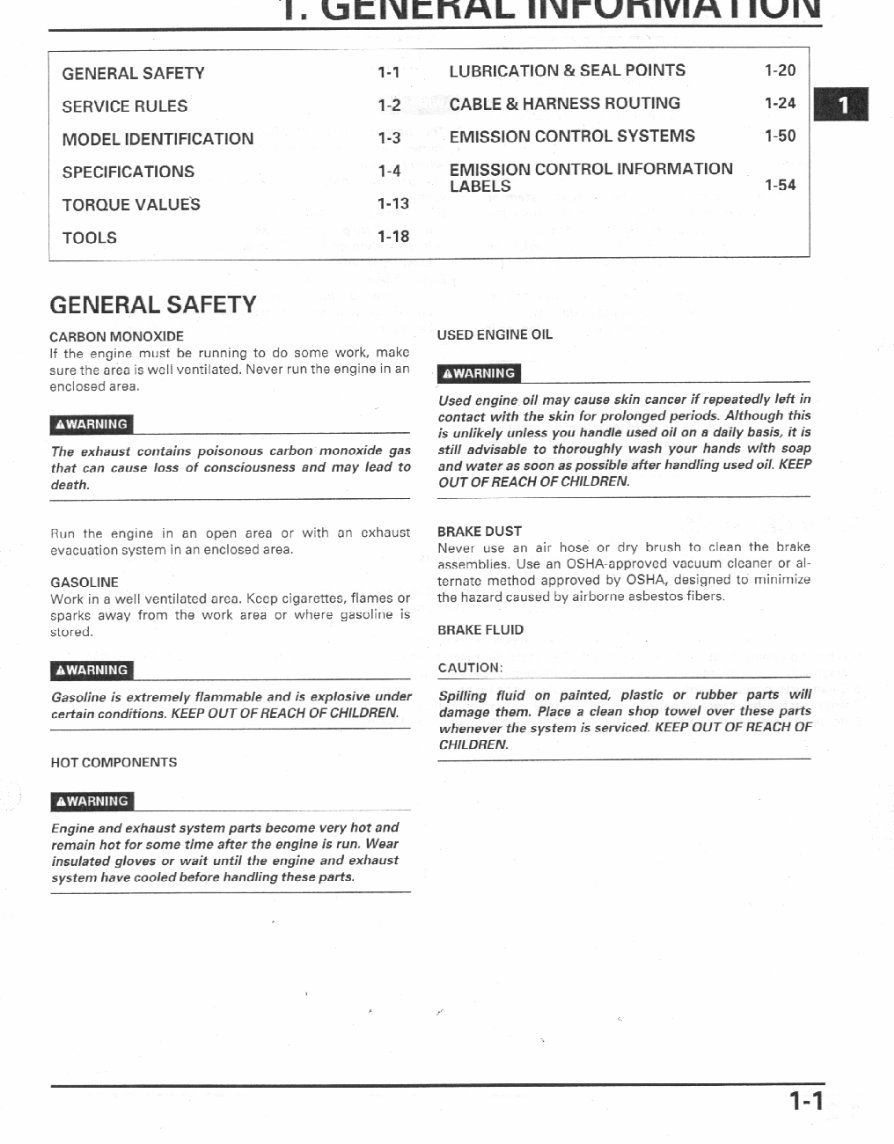 Honda CBR1100 XX Service Manual preview img 2