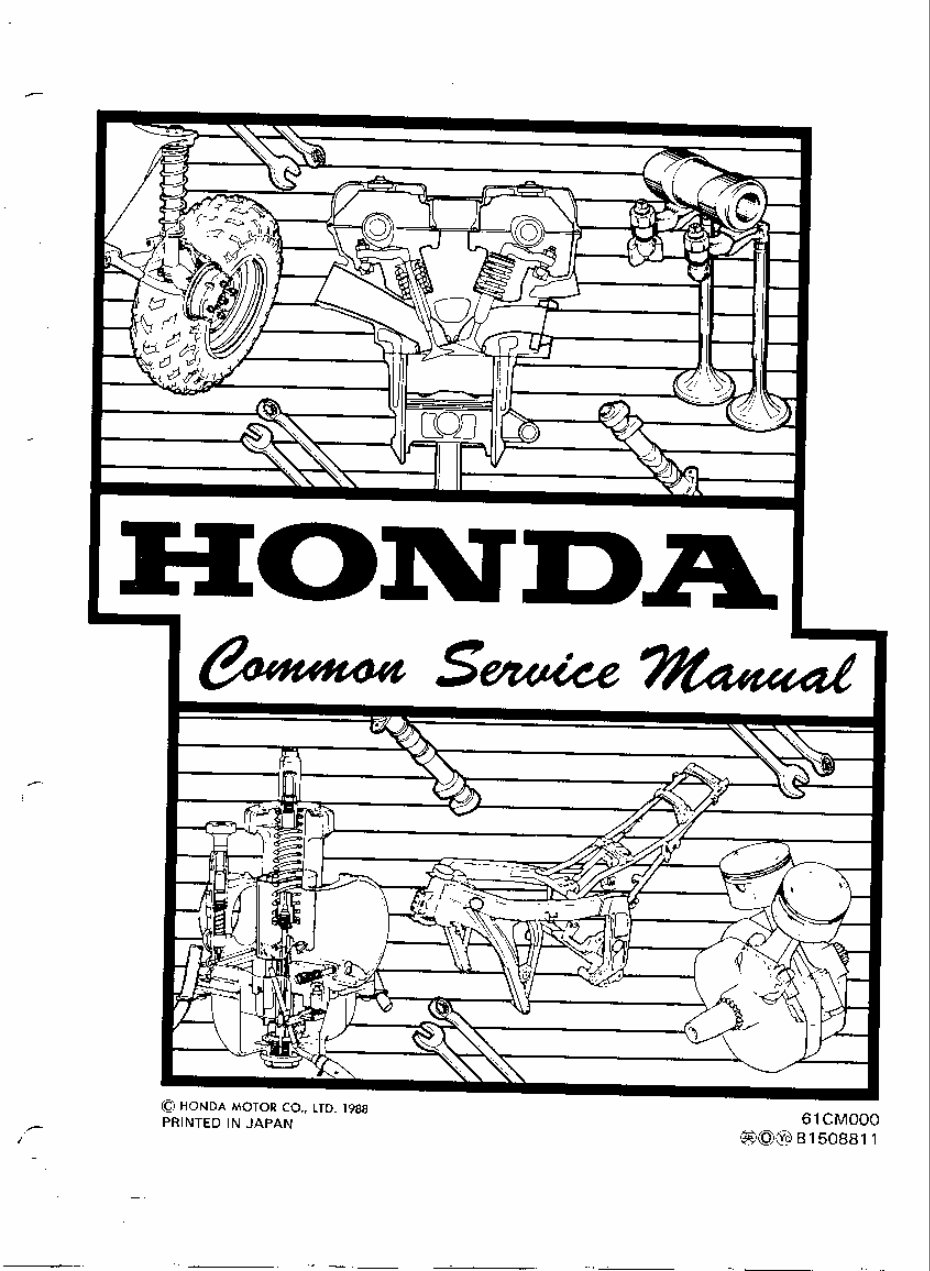 Honda VFR400 Service Manual preview img 3