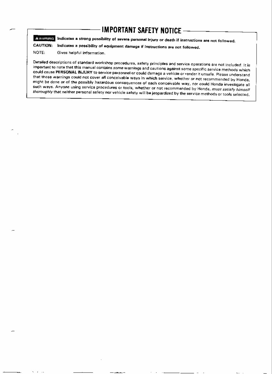 Honda VFR400 Service Manual preview img 4