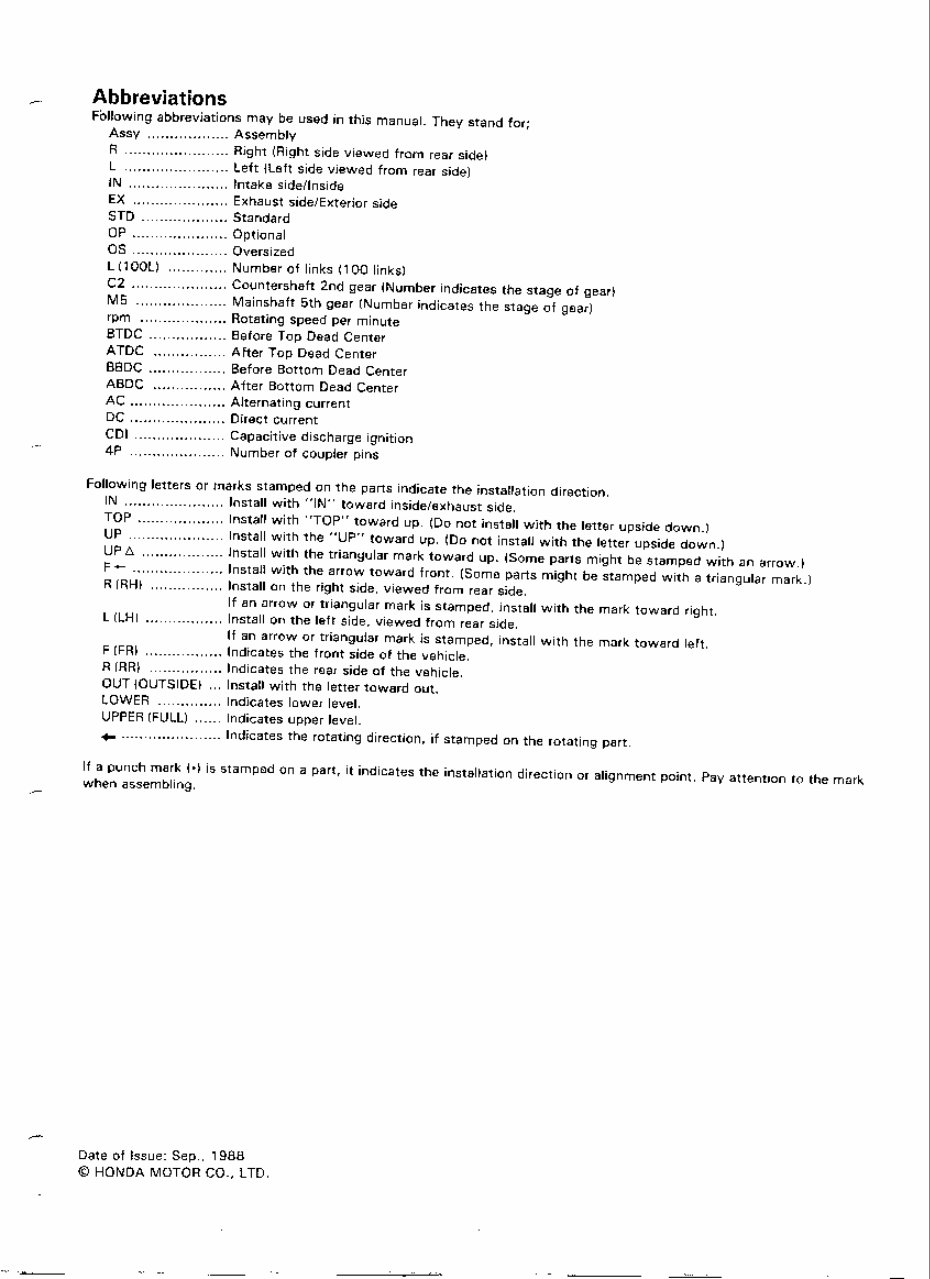 Honda VFR400 Service Manual preview img 7
