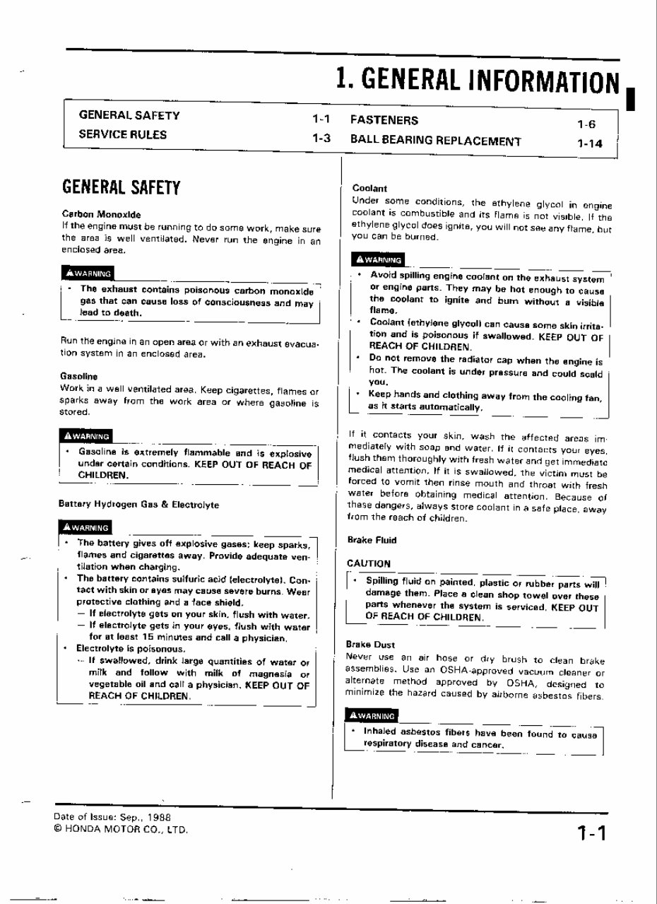 Honda VFR400 Service Manual preview img 8