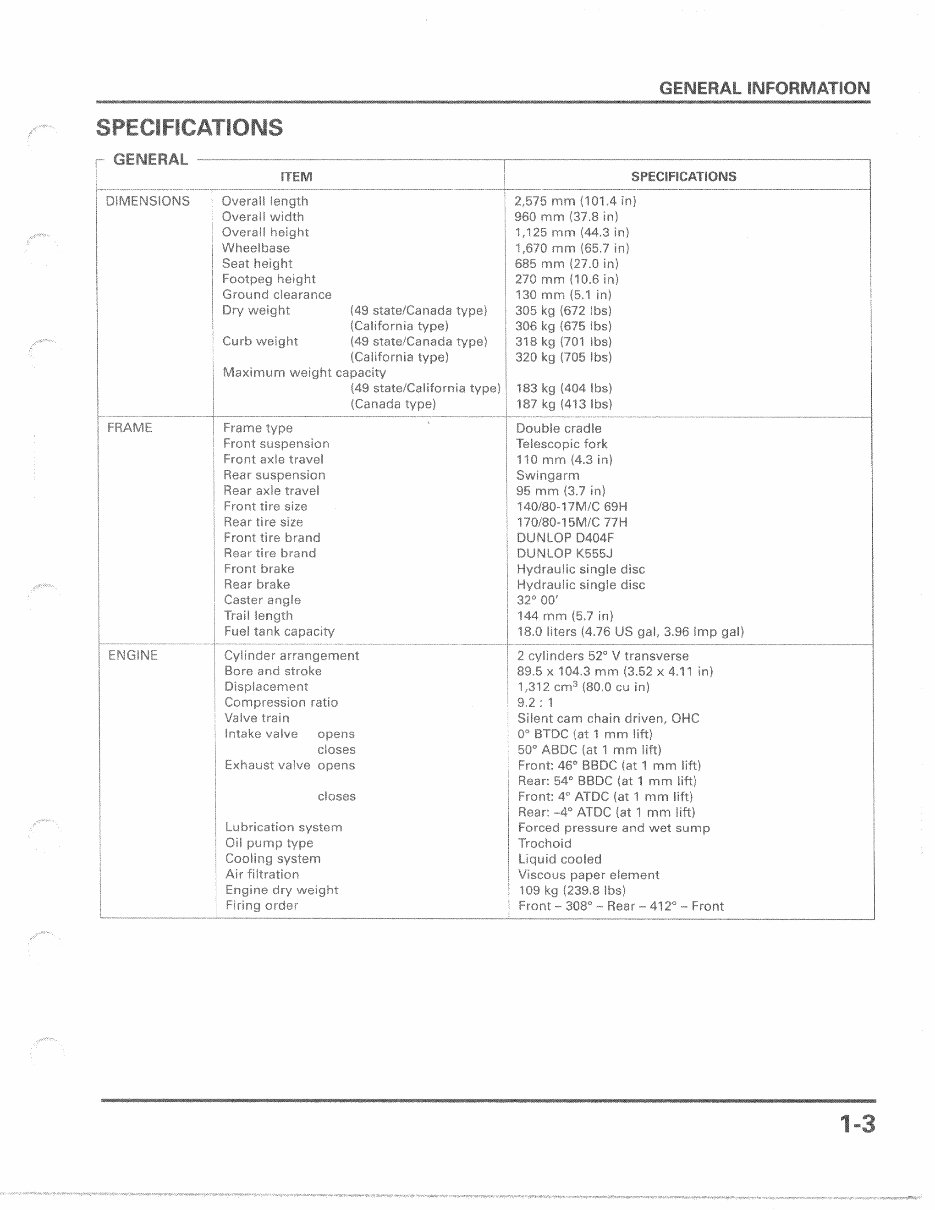 HONDA VTX1300S VTX1300R Service Repair Manual 2002-2006 preview img 5