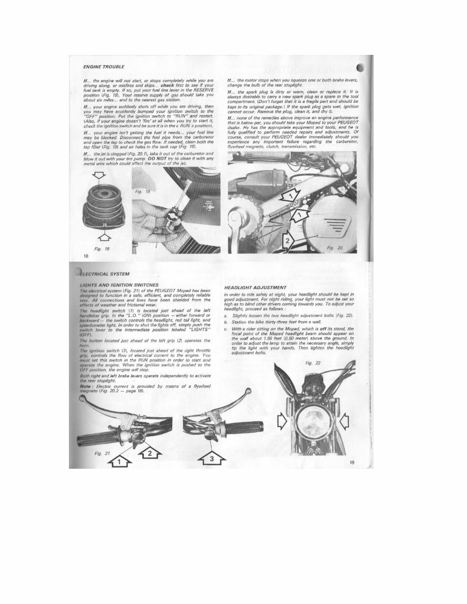 Peugeot 103 Moped Owners Manual preview img 10