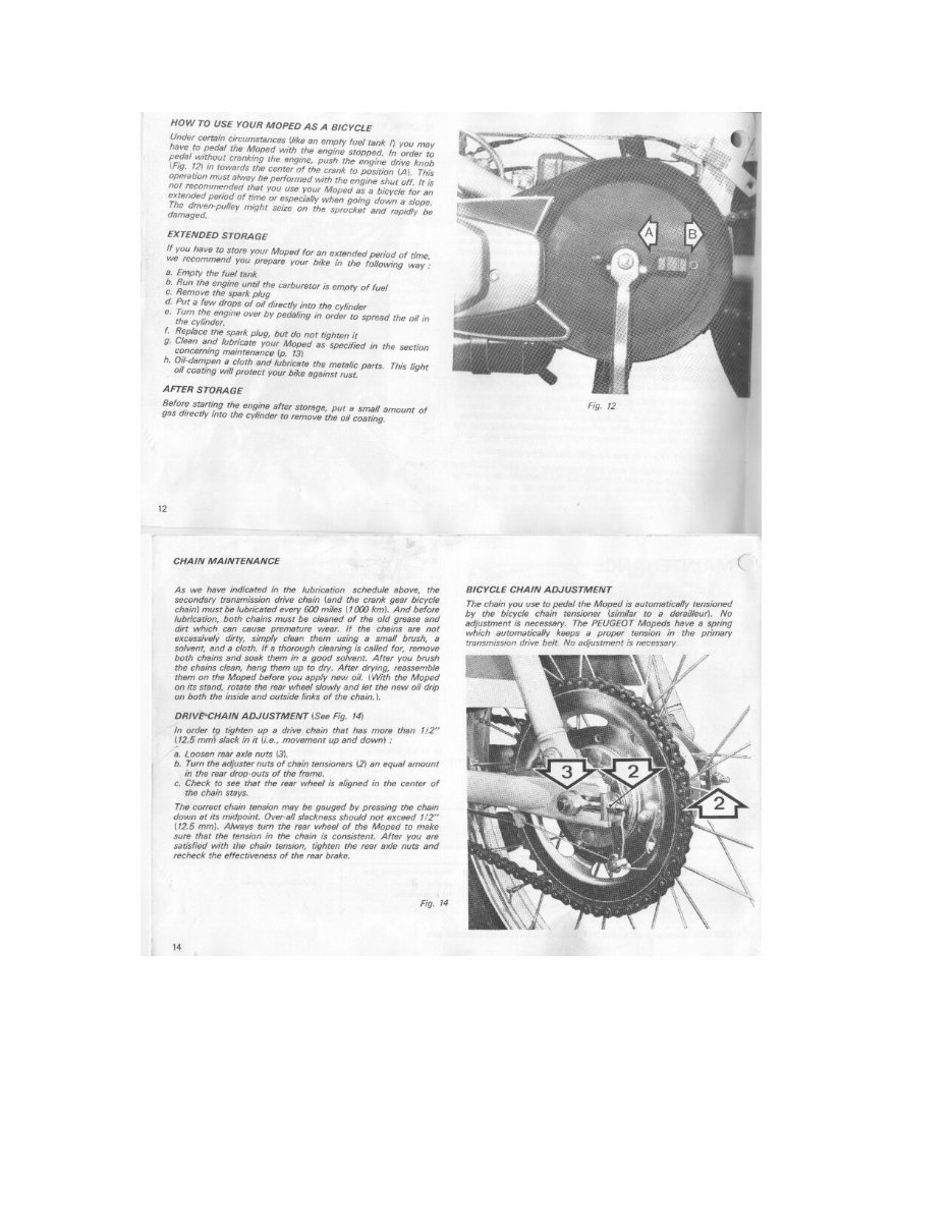 Peugeot 103 Moped Owners Manual preview img 8