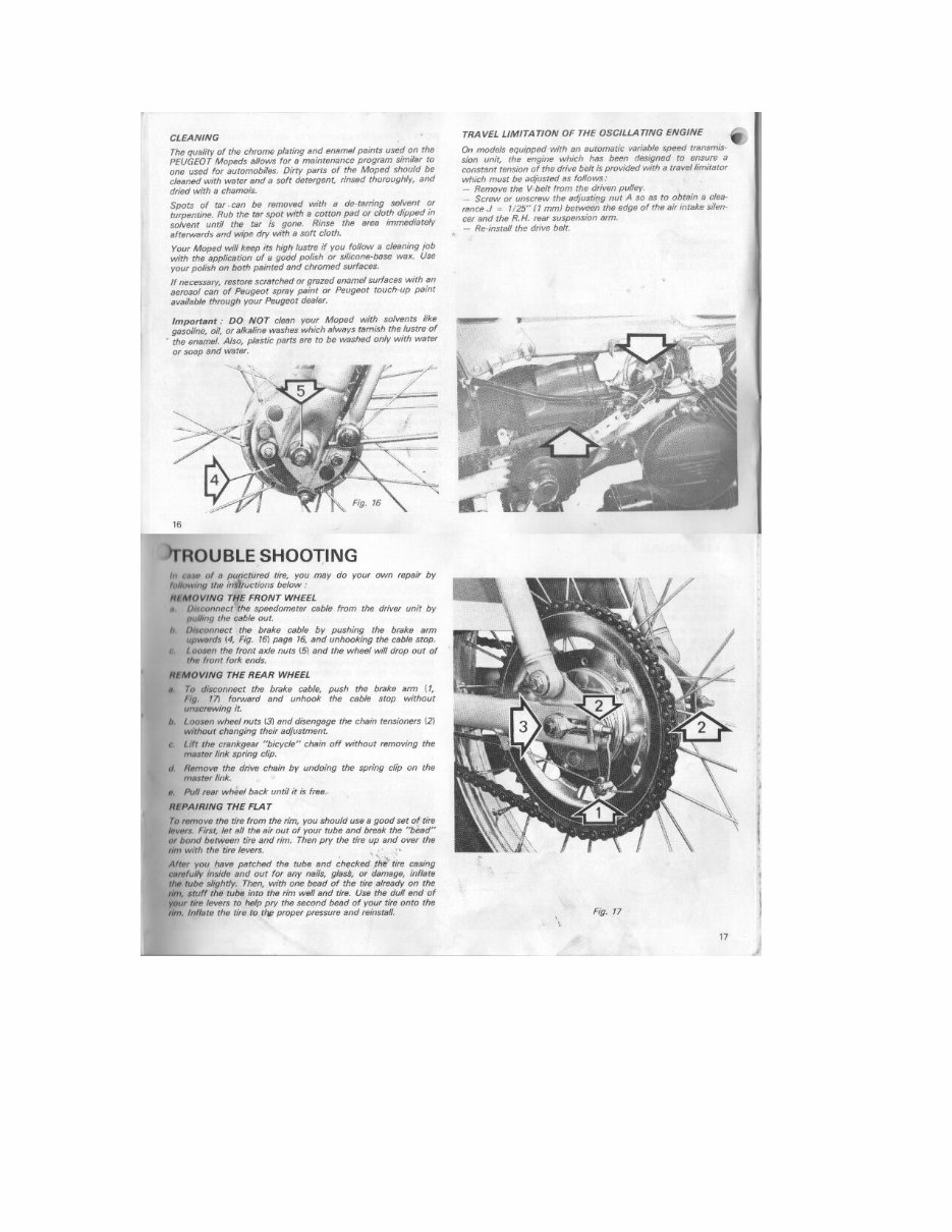 Peugeot 103 Moped Owners Manual preview img 9