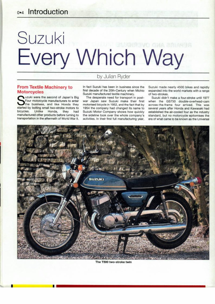 Suzuki GSF 600S Bandit Service Manual preview img 5