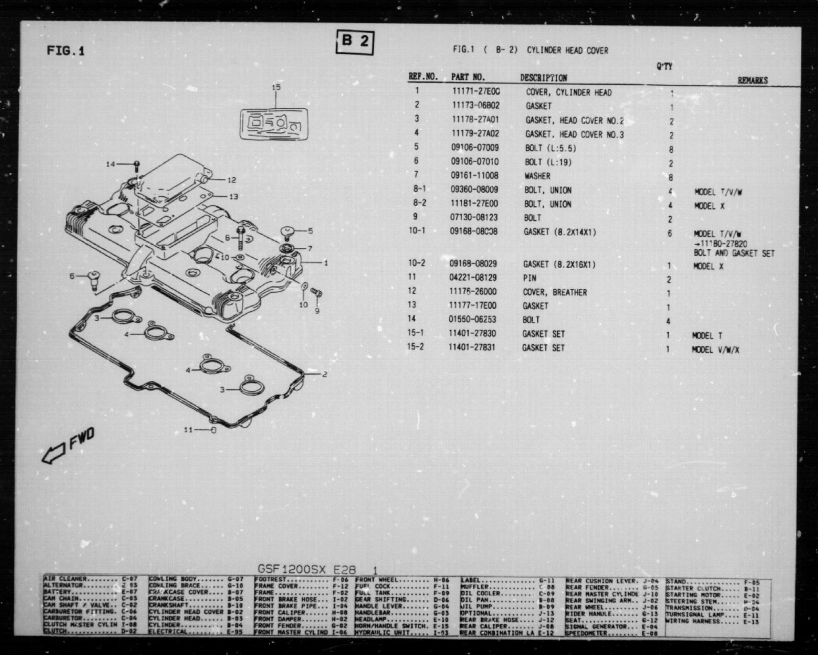 1996-1999 Suzuki GSF1200 Bandit Series Parts Catalog preview img 5