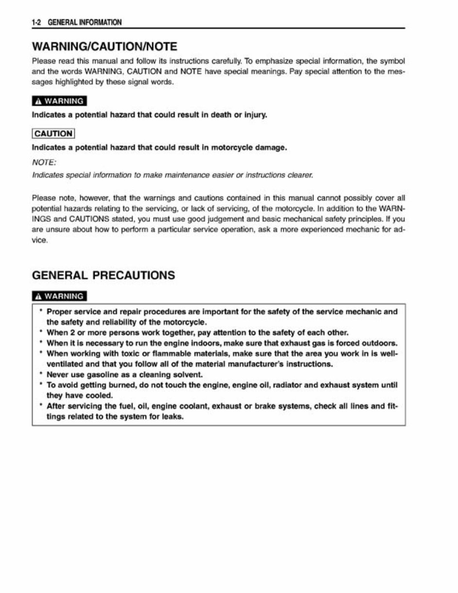 Suzuki GSX 1400 Service Manual preview img 7