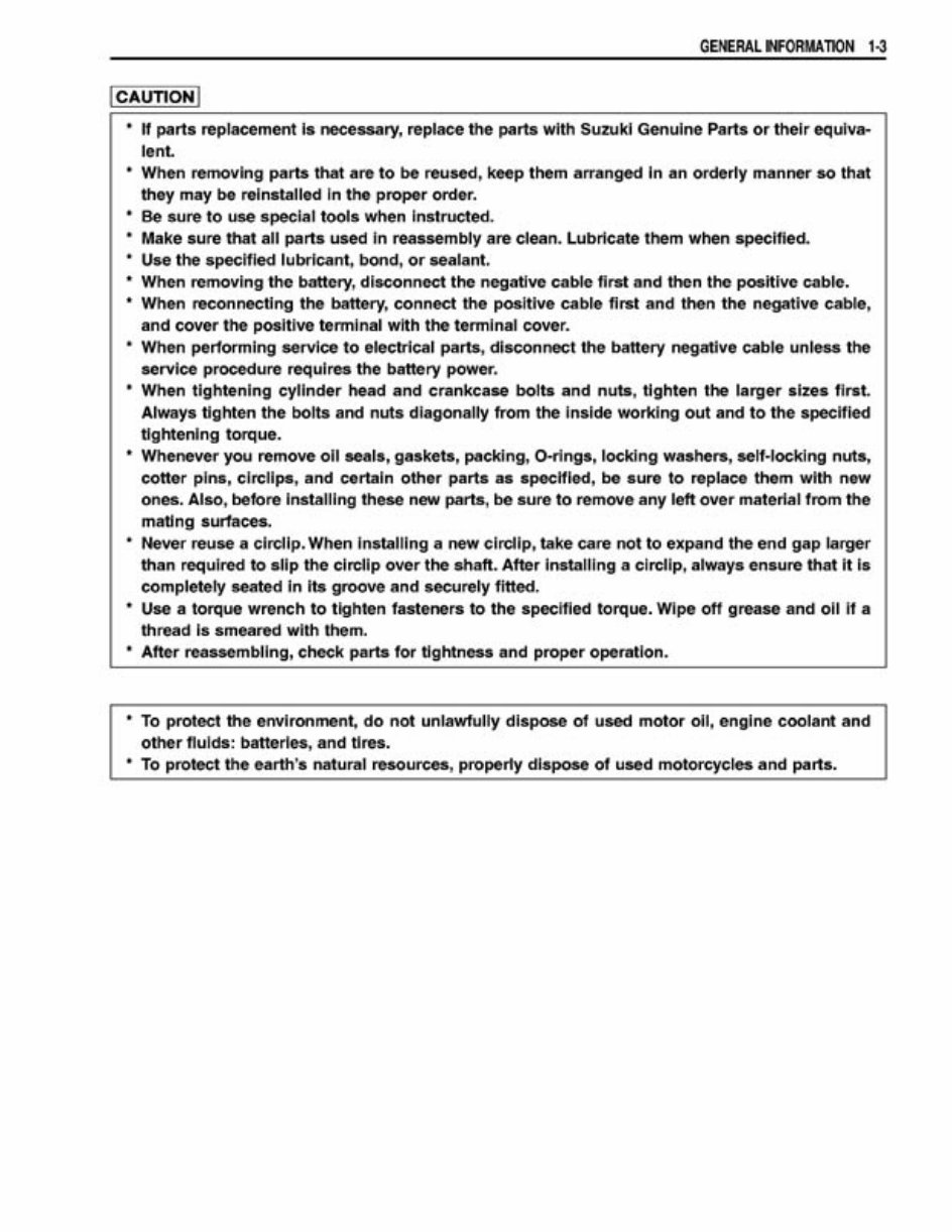 Suzuki GSX 1400 Service Manual preview img 8