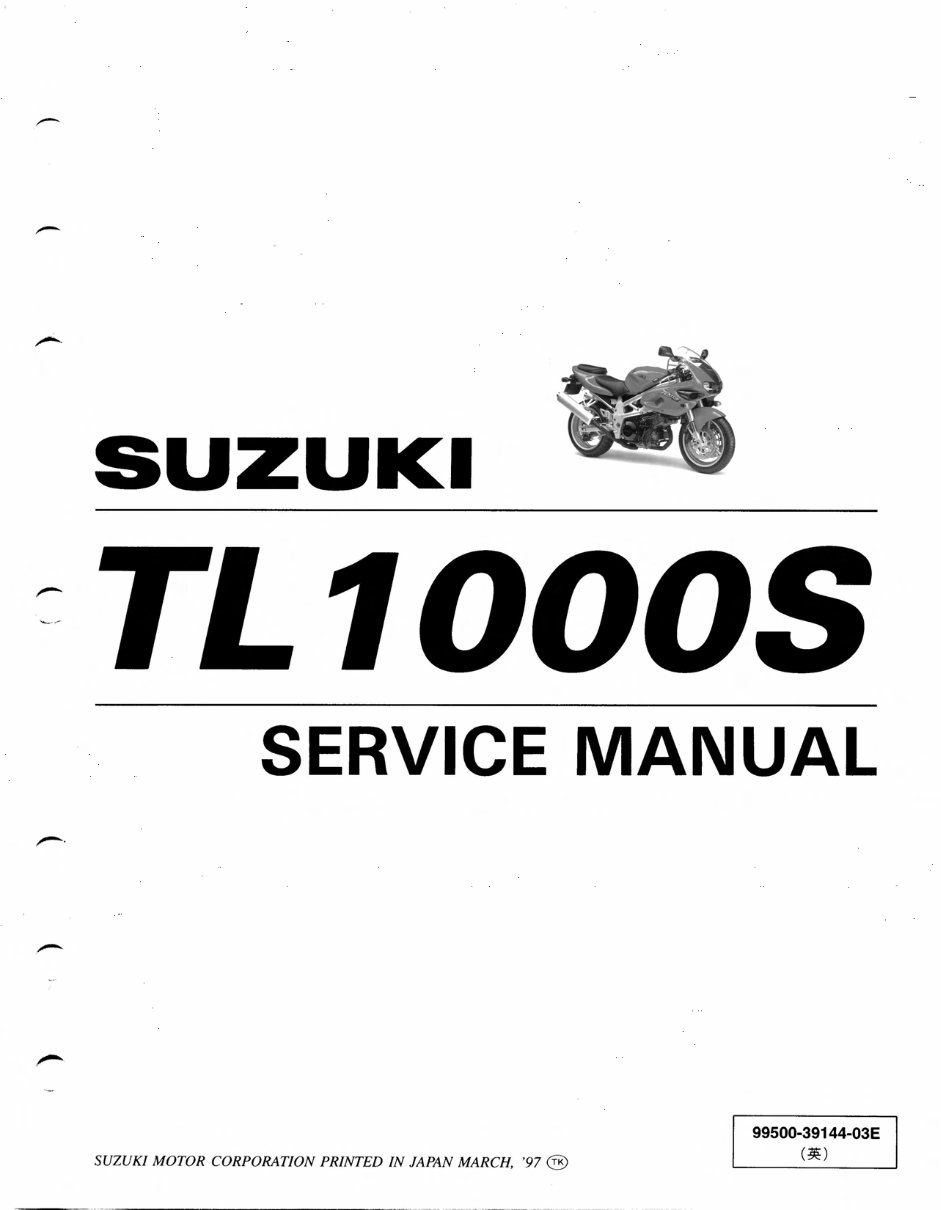 Suzuki TL 1000S Service Manual preview img 1