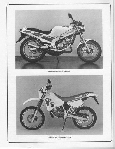 Yamaha TZR 125 Service Manual preview img 5