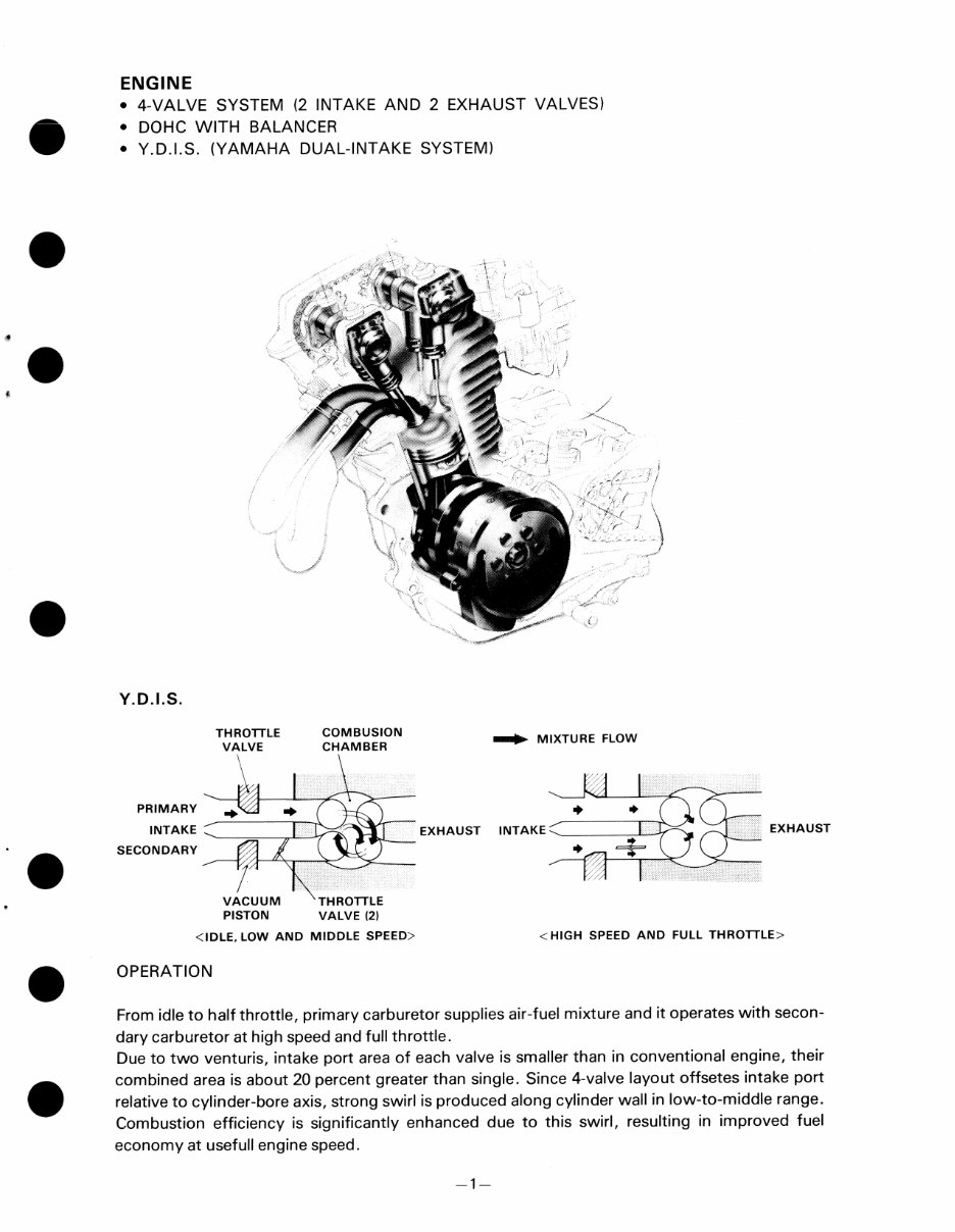 Yamaha XT 350 Service Manual preview img 4