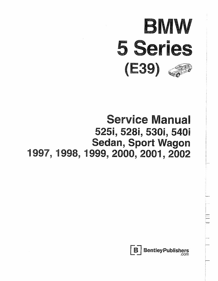 1997-2000 BMW E39 528i Service & Repair Manual preview img 1