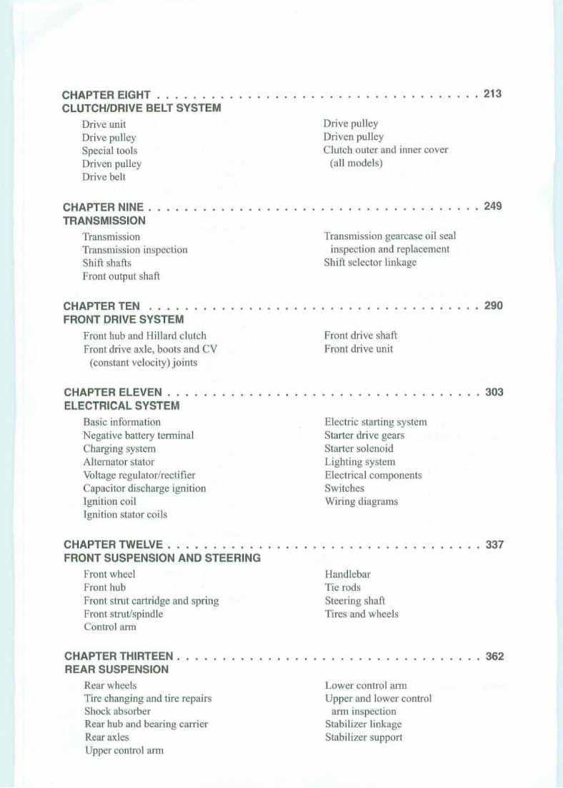 1996-2003 Polaris Sportsman 400 & 500 Xplorer 500 Service Repair Manual 1996 1997 1998 1999 2000 2001 2002 2003 preview img 3