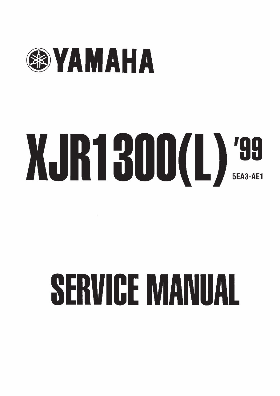 Yamaha XJR1300 Service manual preview img 1