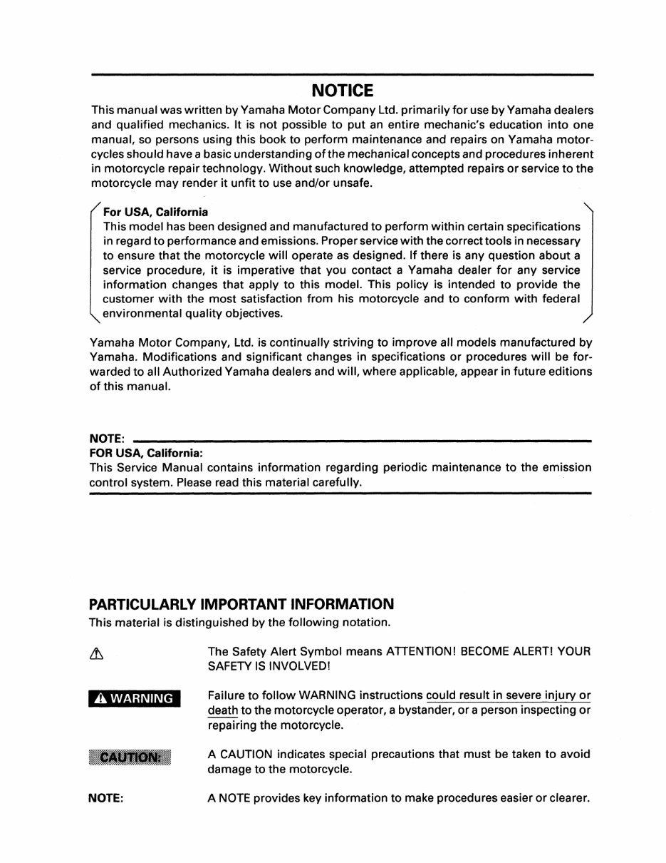 Yamaha Virago 250 XV250 Workshop Repair Manual preview img 4