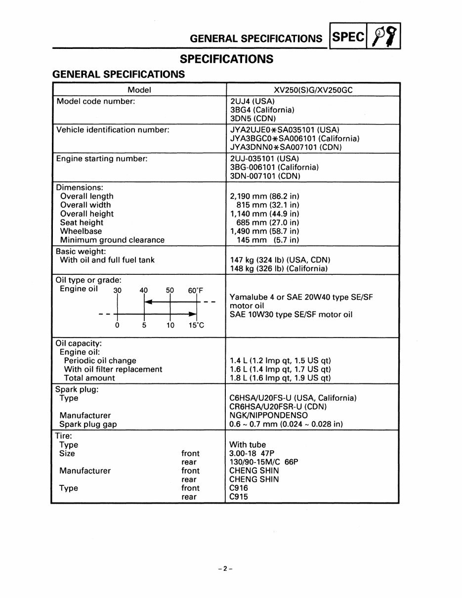 Yamaha Virago 250 XV250 Workshop Repair Manual preview img 9