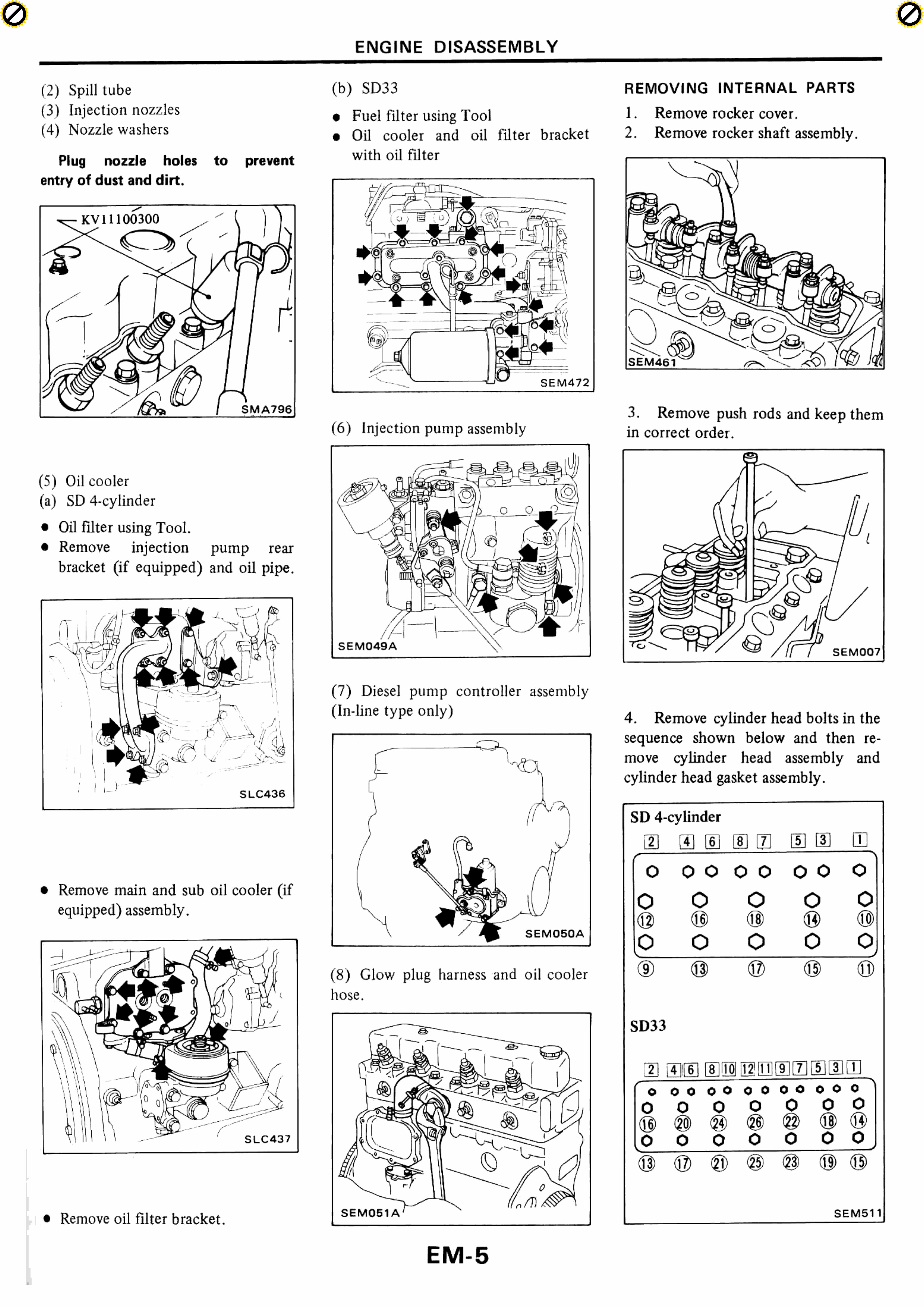 Nissan SD Series (SD22 / SD23 / SD25 / SD33) Diesel Engine Service & Repair Manual preview img 6
