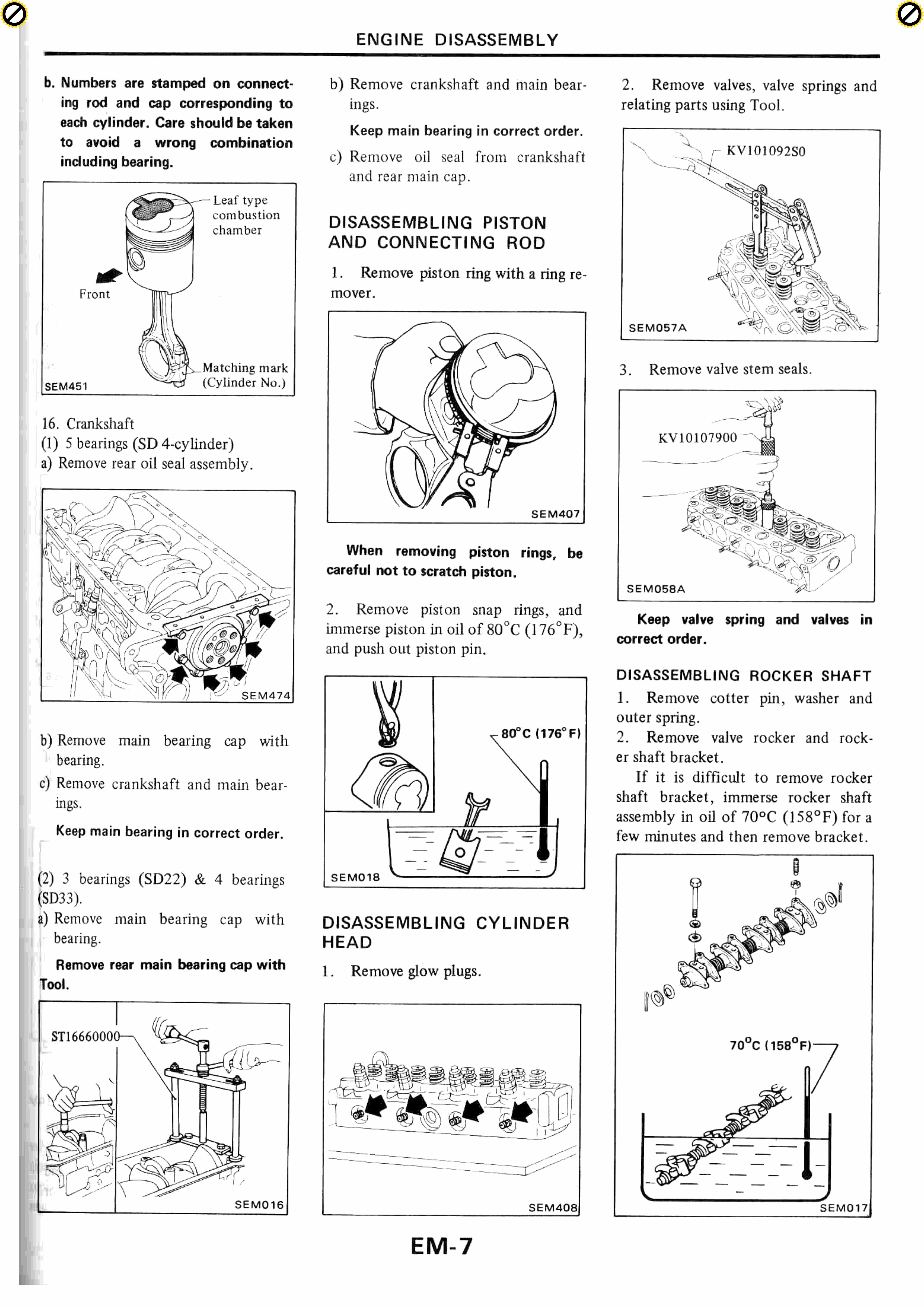 Nissan SD Series (SD22 / SD23 / SD25 / SD33) Diesel Engine Service & Repair Manual preview img 8