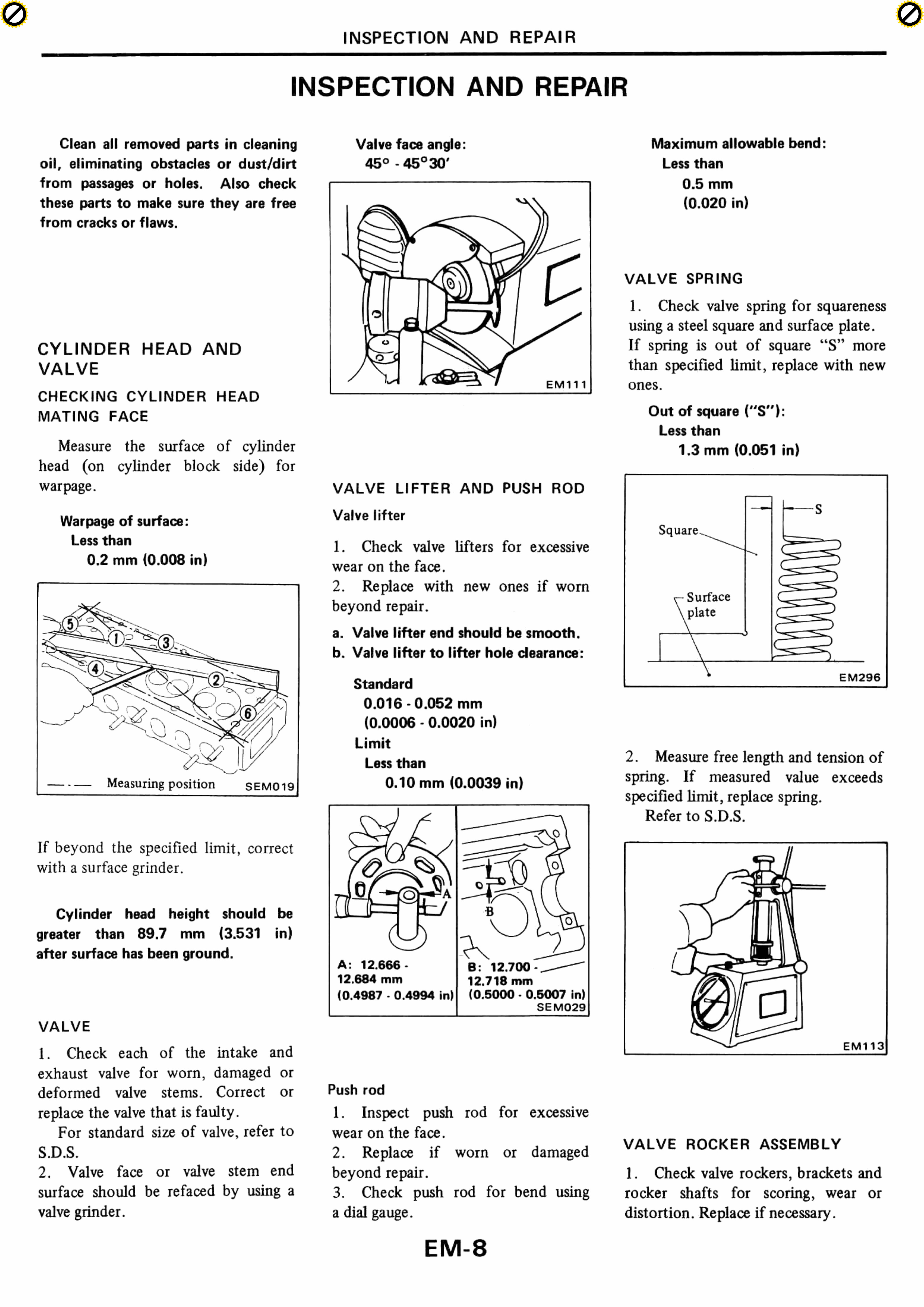 Nissan SD Series (SD22 / SD23 / SD25 / SD33) Diesel Engine Service & Repair Manual preview img 9