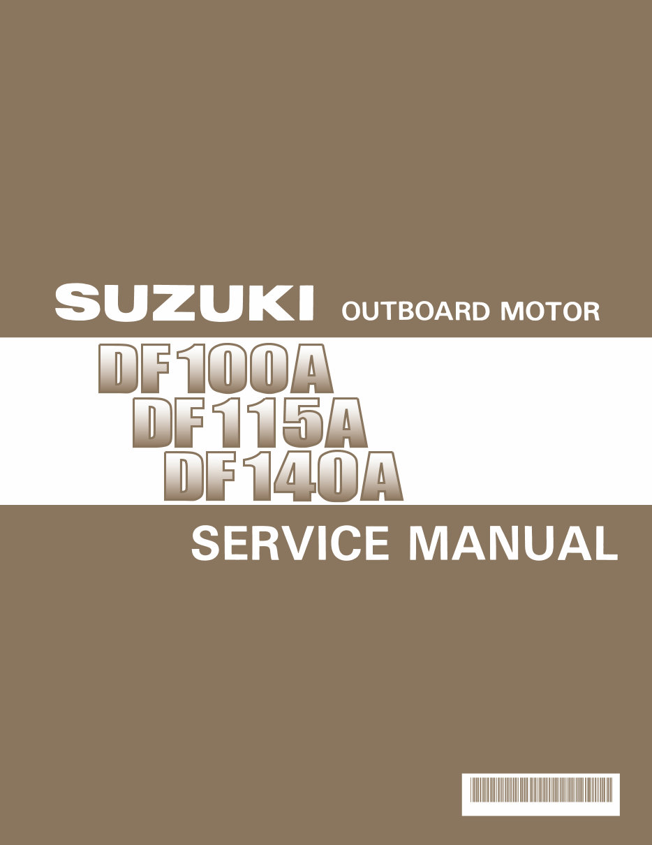 Suzuki Outboard DF90 DF100 DF115 DF140 Four Stroke Service Repair Manual preview img 1