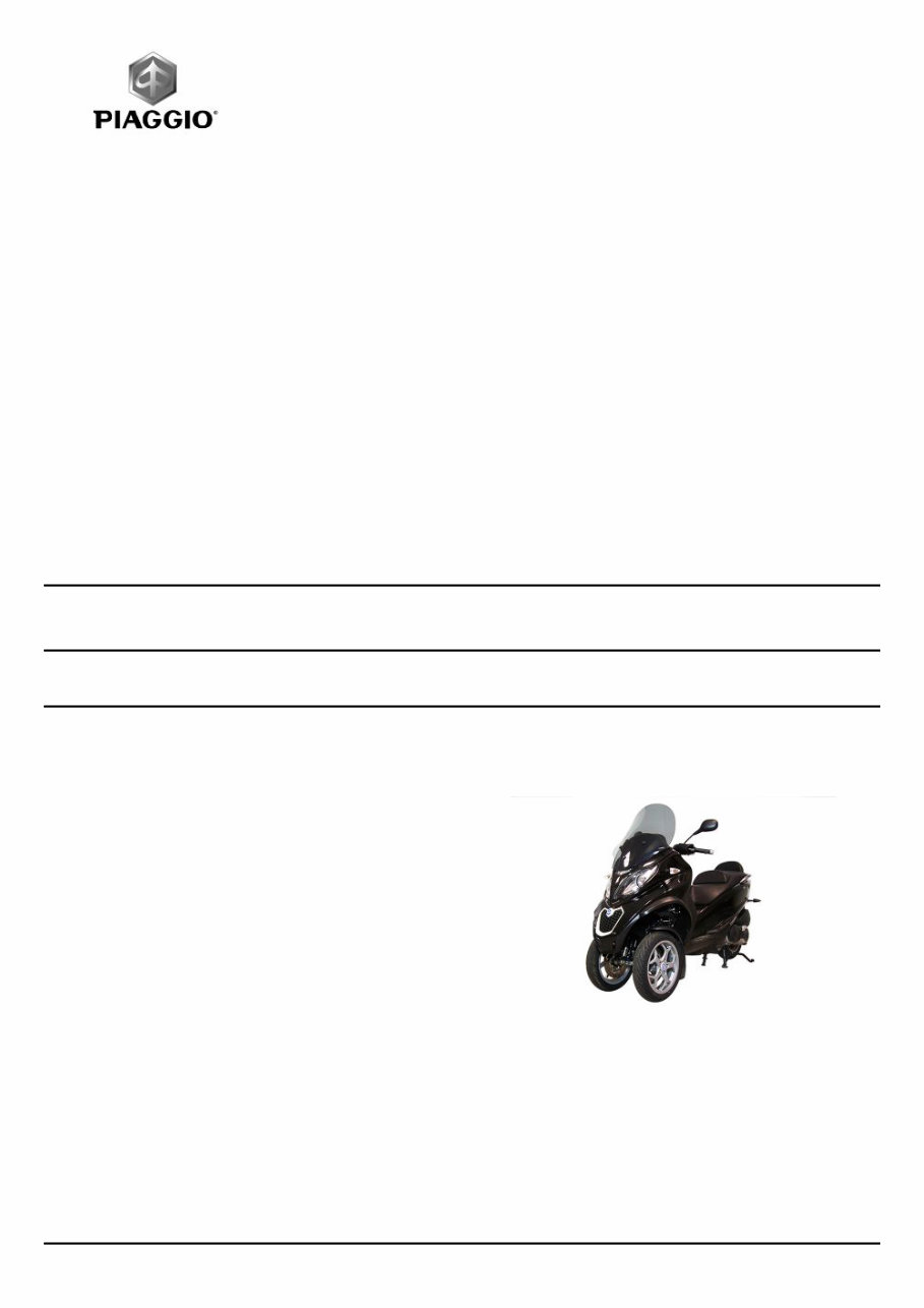 2015-2016 Piaggio MP3 500 i.e. Sport Business LT ABS Service & Repair Manual preview img 1