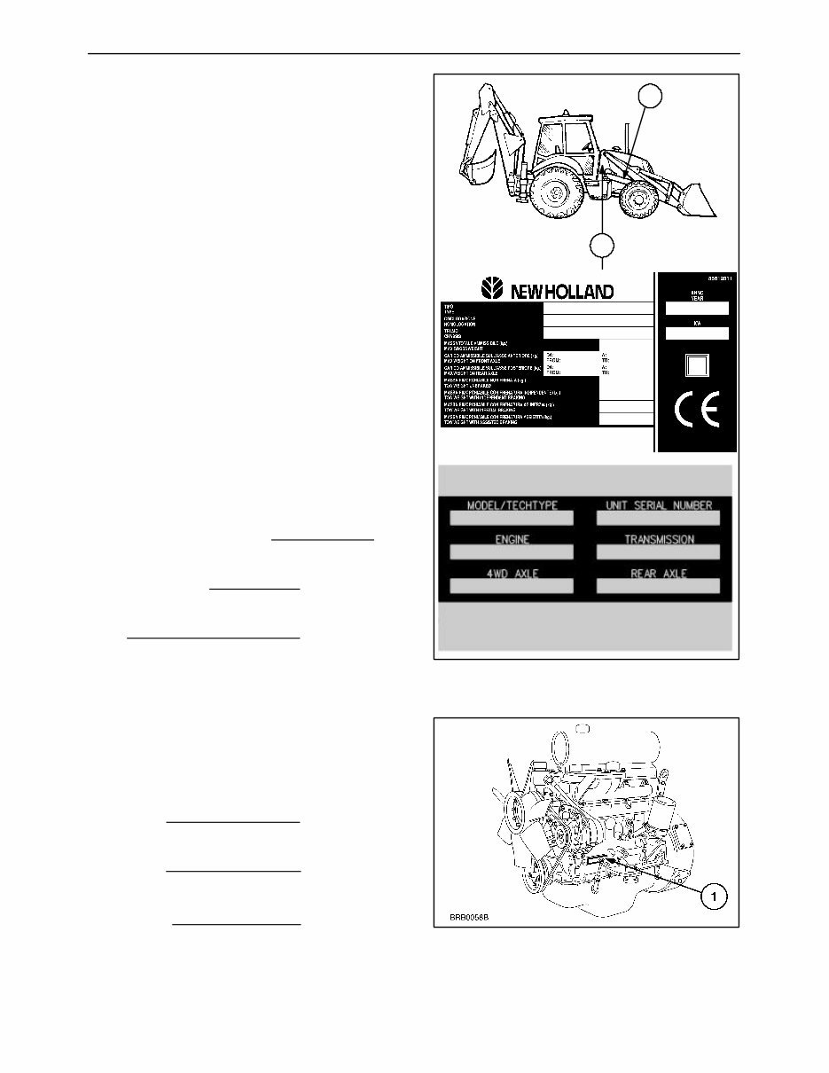 New Holland LB75 Tractor Loader Backhoe Operators Owners Maintenance Manual TLB preview img 10