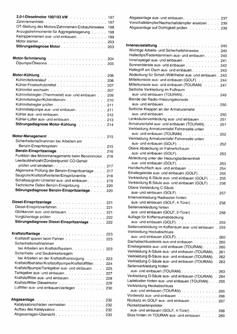 2003 Volkswagen Touran Download Service & Repair Manual preview img 4