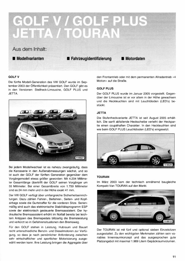 2003 Volkswagen Touran Download Service & Repair Manual preview img 6