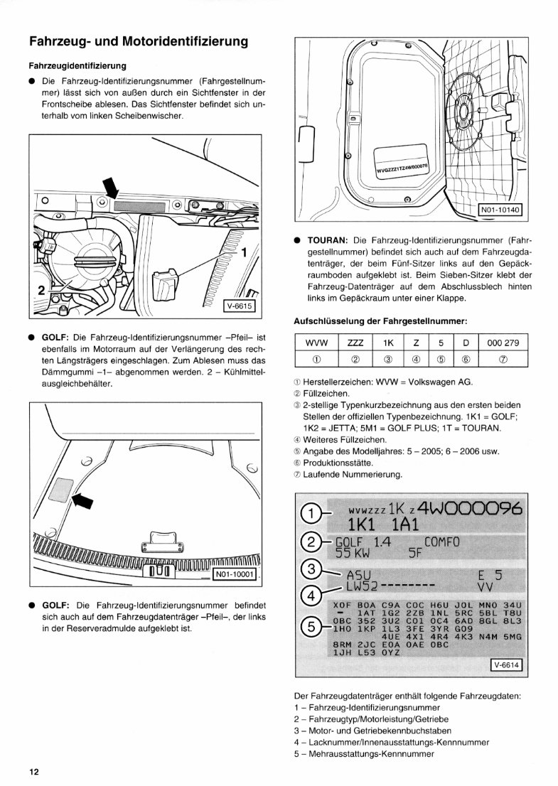 2003 Volkswagen Touran Download Service & Repair Manual preview img 7