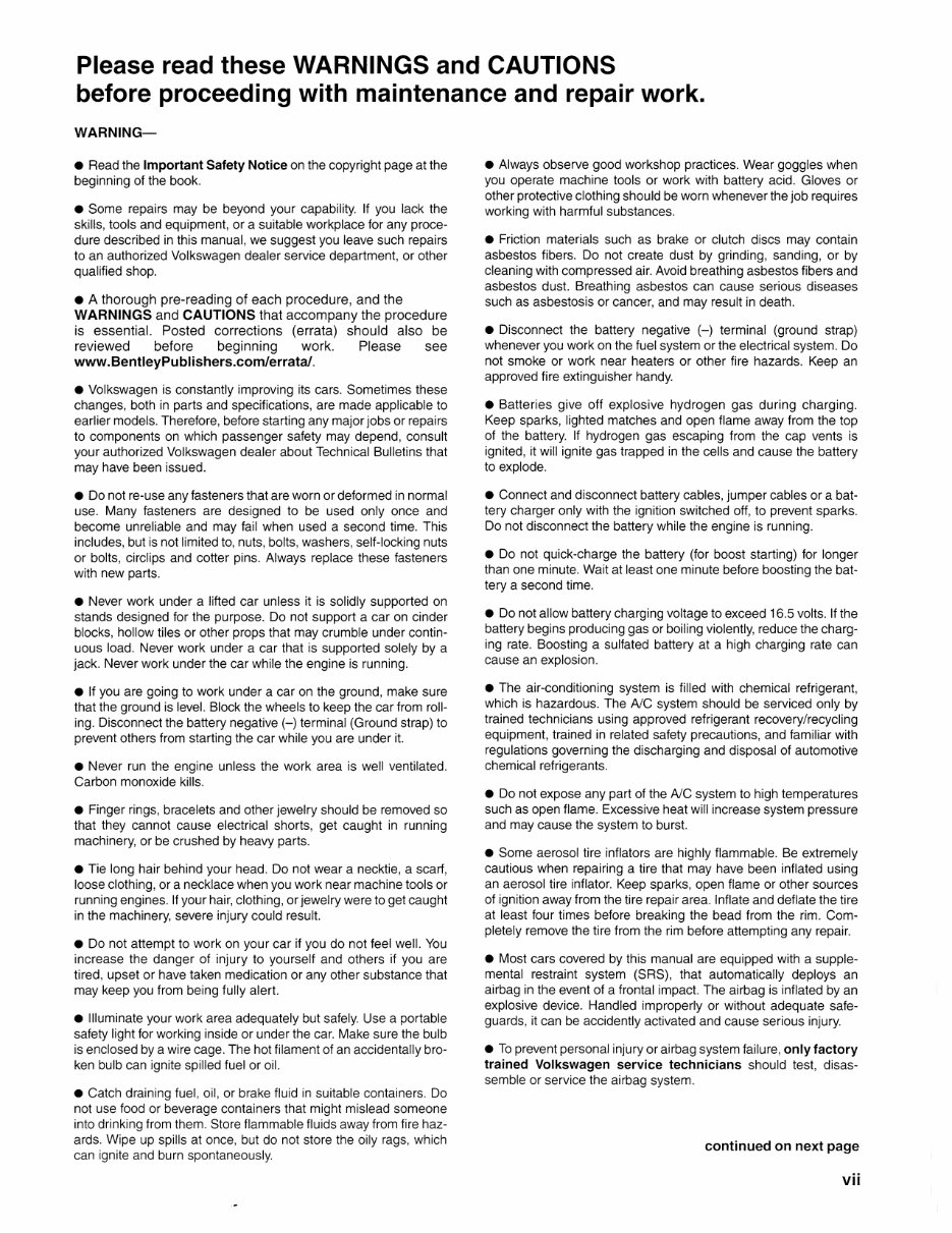 2003 Volkswagen Golf Service & Repair Manual preview img 7