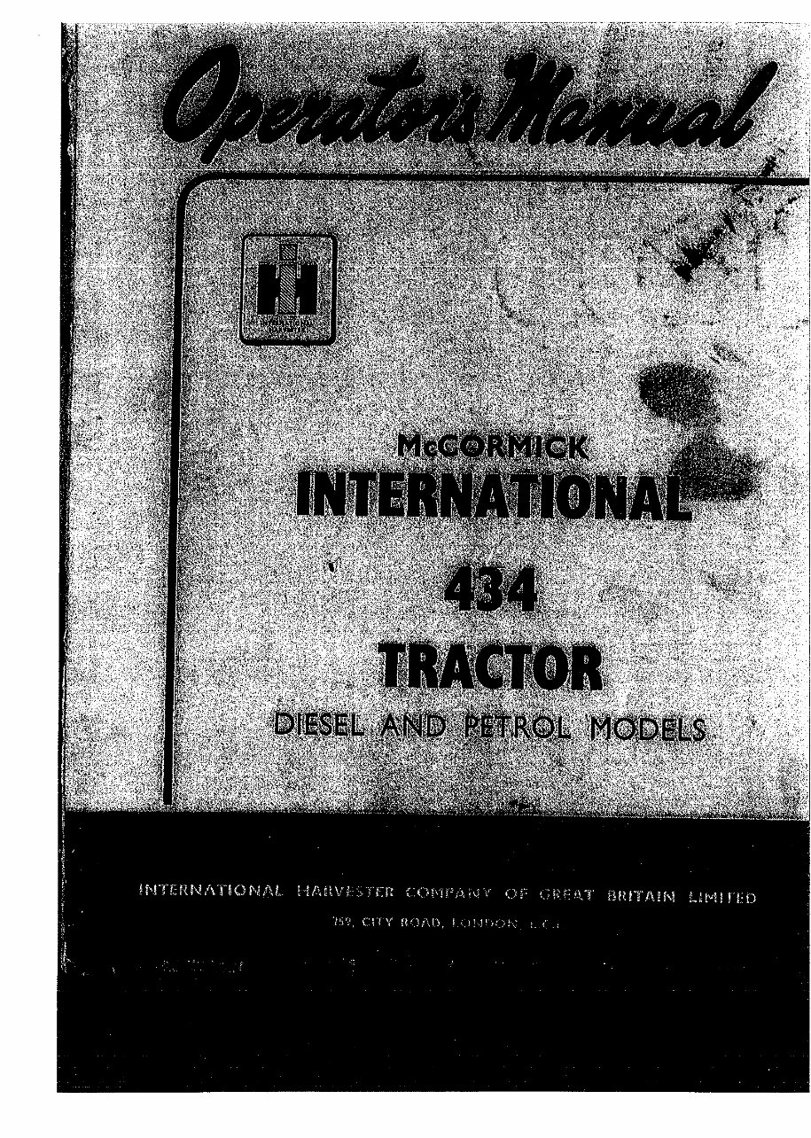 International 434 Tractor Service & Repair Workshop Manual preview img 1