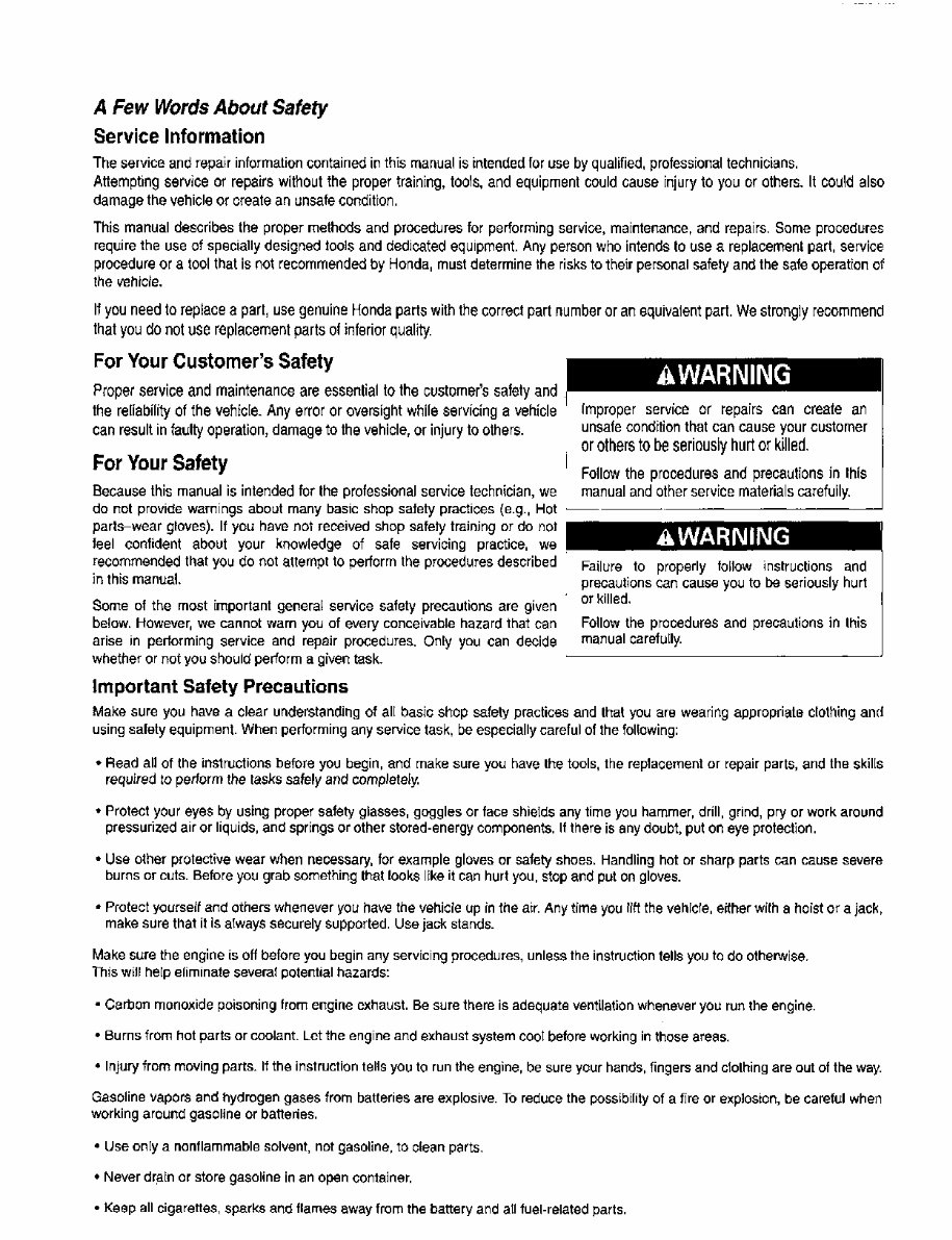 2004-2005 Honda TRX450R Service Repair Manual ( 04 05 ) preview img 2