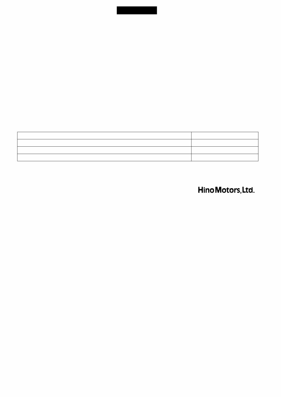 Hino 700 Series Factory Workshop Service Manual preview img 1