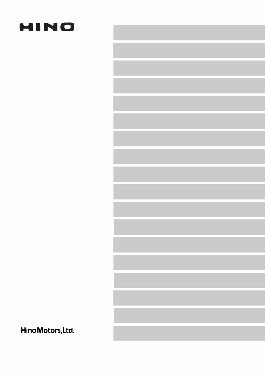 Hino 700 Series Factory Workshop Service Manual preview img 3