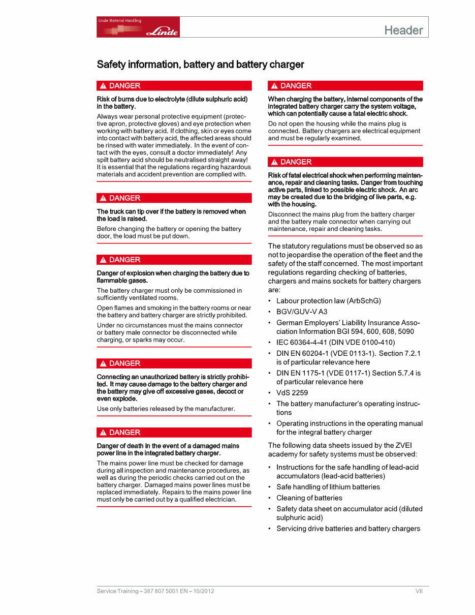 Linde Electric Forklift Truck 387 Series: E20, E25, E30, E35 Service Training Manual preview img 9