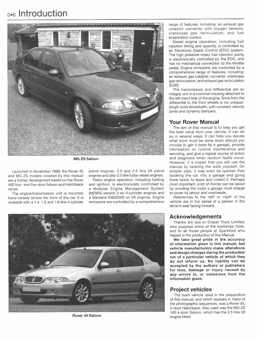 1999-2005 Rover 45 Service & Repair Manual preview img 7