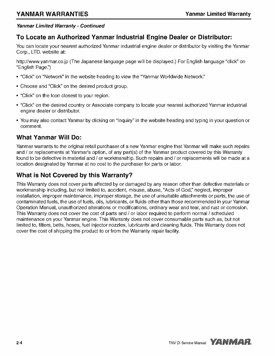 Yanmar 3TNV84 Diesel Engine Workshop Repair Service Manual preview img 10